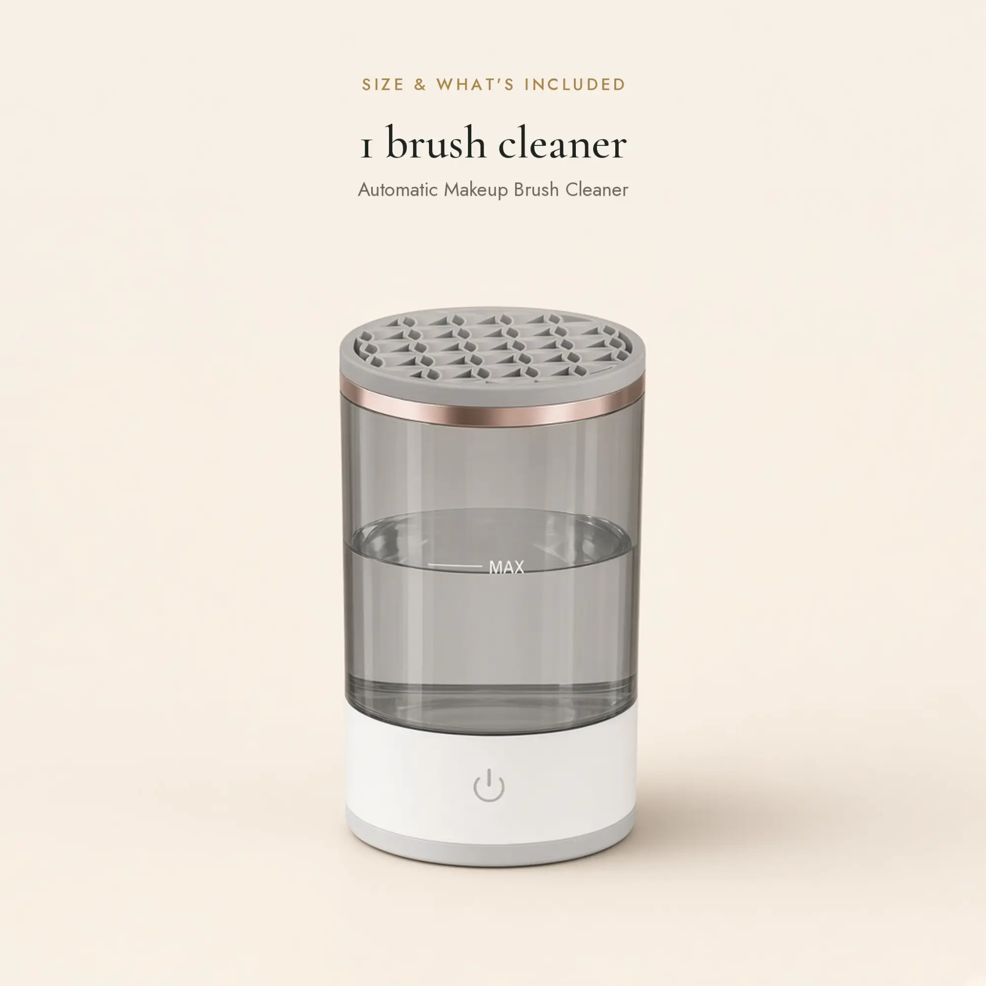 Automatic Makeup Brush Cleaner — size and what is included