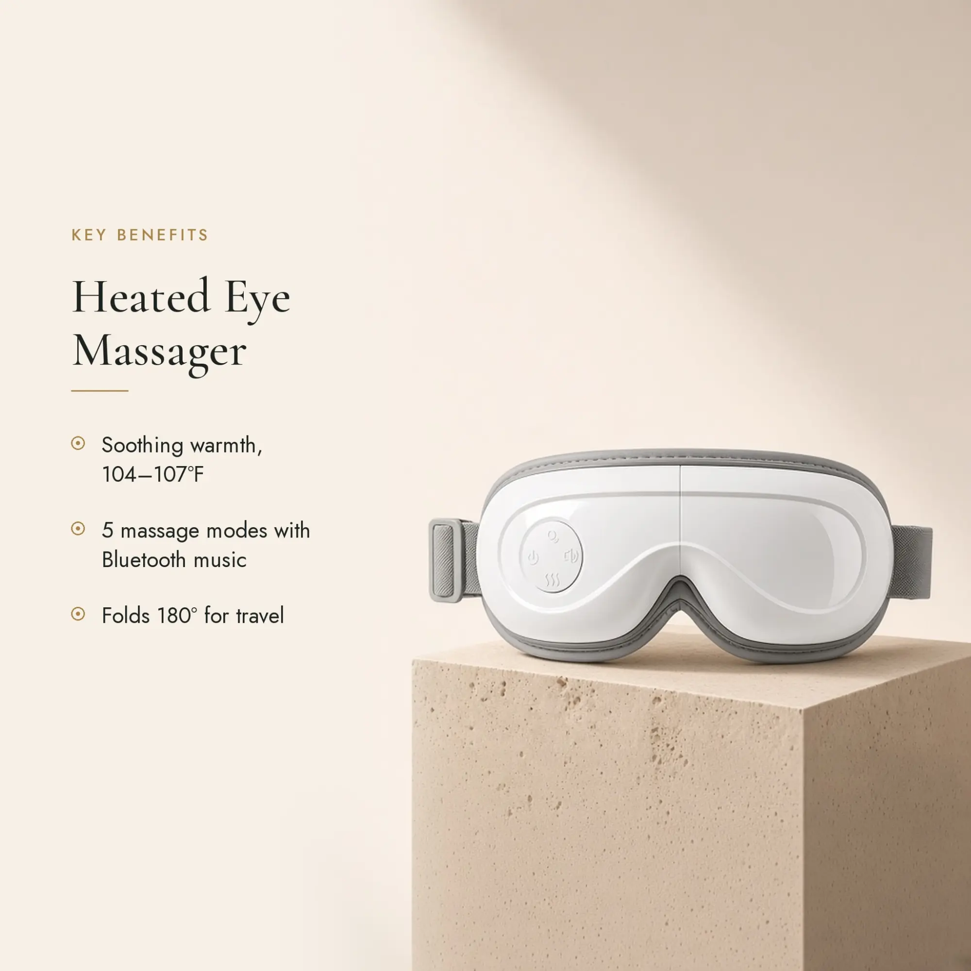 Heated Eye Massager — key benefits