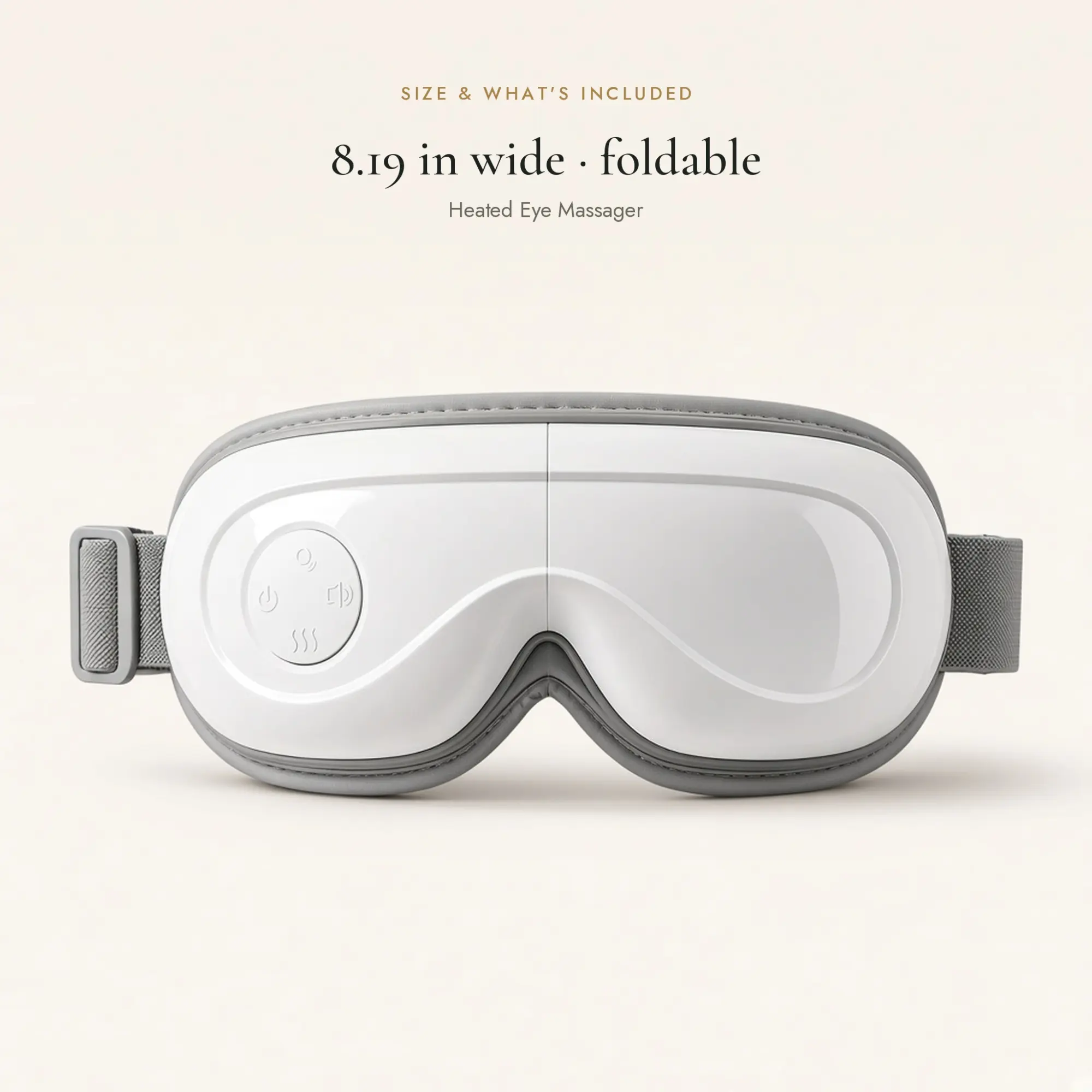 Heated Eye Massager — size and what is included